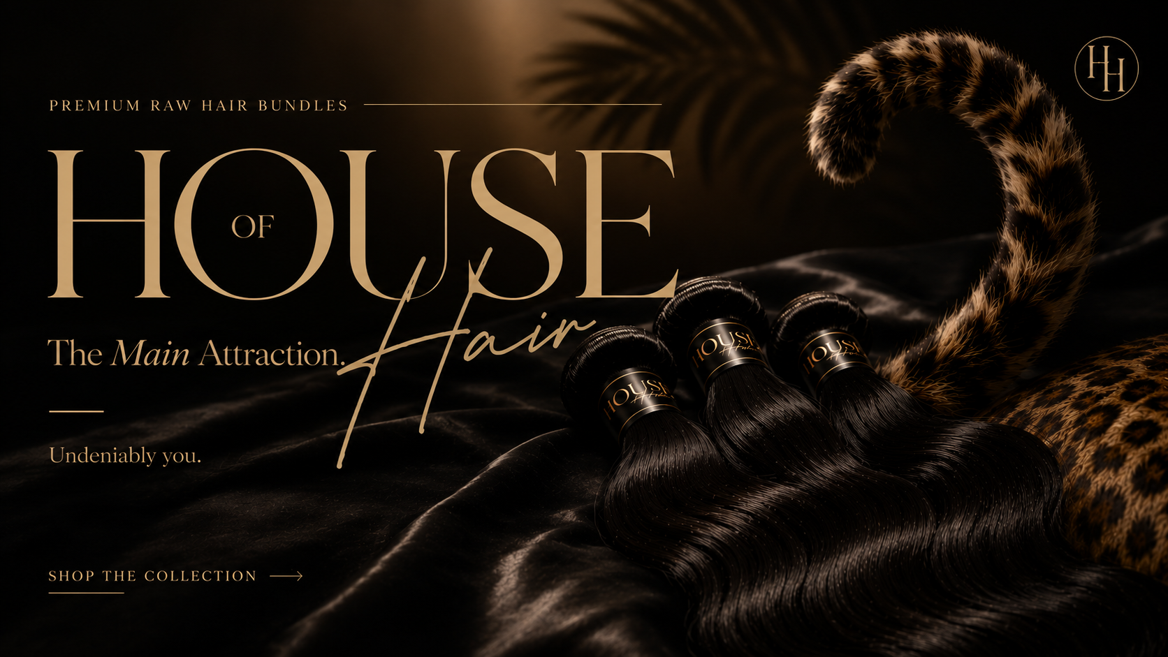 House of Hair — Premium raw hair bundles on dark silk